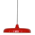 pendant luminaire KRISIP down, 1 flame, flat E27 IP20, red dimmable
