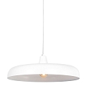 Steinhauer Pendel KRISIP down, 1-flamme, flad E27 IP20, hvid mat d�mpbar