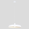 Steinhauer Pendel KRISIP down, 1-flamme, flad E27 IP20, hvid mat d�mpbar