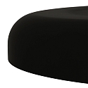Steinhauer pendant luminaire KRISIP down, 1 flame, flat E27 IP20, black matt dimmable