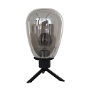 table lamp REFLEXION - � 15CM 1 flame, high, with switch, with plug E27 IP20, black matt 