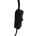 Steinhauer table lamp REFLEXION - � 14CM 1 flame, with switch, with plug E27 IP20, black matt 