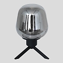Steinhauer table lamp REFLEXION - � 14CM 1 flame, with switch, with plug E27 IP20, black matt 