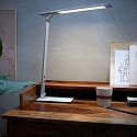 Steinhauer Bordlampe SERENADE drejelig, CCT Switch, vipbar, med touch-d�mper IP20, st�l b�rstet d�mpbar