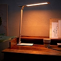 Steinhauer Bordlampe SERENADE drejelig, CCT Switch, vipbar, med touch-d�mper IP20, st�l b�rstet d�mpbar
