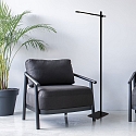 Mexlite Standerlampe STEKK vipbar, med touch-d�mper IP20, sort mat d�mpbar