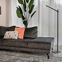 Mexlite Standerlampe STEKK vipbar, med touch-d�mper IP20, sort mat d�mpbar