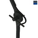 anne light & home floor lamp KASKET with switch, with jointed arm, with plug E27 IP20, black matt 