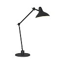 anne light & home Bordlampe KASKET med afbryder, med leddelt arm, med stik E27 IP20, sort mat 