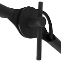 anne light & home V�glampe KASKET med afbryder, med leddelt arm, med stik E27 IP20, sort mat 