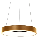 Pendel RINGLEDE - � 48CM stor, rund, direkte / indirekte IP20, guld d�mpbar