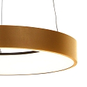 Pendel RINGLEDE - � 48CM stor, rund, direkte / indirekte IP20, guld d�mpbar