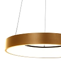 Pendel RINGLEDE - � 48CM stor, rund, direkte / indirekte IP20, guld d�mpbar