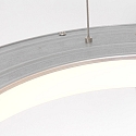 Steinhauer pendant luminaire RINGLEDE - � 48CM large, round, direct / indirect IP20, silver brushed dimmable