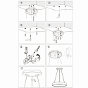 Steinhauer pendant luminaire RINGLEDE - � 48CM large, round, direct / indirect IP20, silver brushed dimmable
