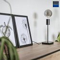 Mexlite table lamp MINIMALICS long, with switch, without shade, with plug E27 IP20, black matt 