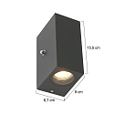 Steinhauer Steinhauer Udend�rs V�glampe, LED, 2-flammer, 4W, 2700K, IP44, sort