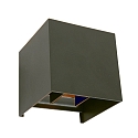 Steinhauer Steinhauer Udend�rs V�glampe, LED, 2-flammer, med sensor, 2x3W, 2700K, IP54, sort