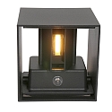 Steinhauer Steinhauer Udend�rs V�glampe, LED, 2-flammer, med sensor, 2x3W, 2700K, IP54, sort