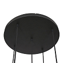 Steinhauer pendant luminaire BOLLIQUE 5 flames E27 IP20, amber, brass, black dimmable