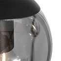 Steinhauer pendant luminaire BOLLIQUE 5 flames, round E27 IP20, black matt dimmable