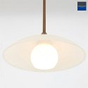 Steinhauer pendant luminaire SOVEREIGN CLASSIC 1 flame G9 IP20, brushed bronze dimmable