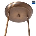 Steinhauer pendant luminaire SOVEREIGN CLASSIC 4 flames, with switch, adjustable, with touch dimmer G9 IP20, brushed bronze dimmable