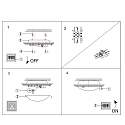 Steinhauer Steinhauer Wall and ceiling luminaire CEILING AND WALL, 1 flame, bronze