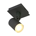 Steinhauer Steinhauer Spot POINT NOIRS LED, 1-flamme, GU10, sort