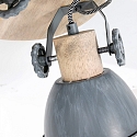 Mexlite Mexlite Spot GEARWOOD, 3 flames, grey
