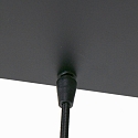 Steinhauer Steinhauer Pendant luminaire REFLEXION, 5 flames, smoky, fitting black
