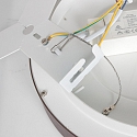 Steinhauer ceiling luminaire RINGLEDE 1 flame IP20, bronze dimmable