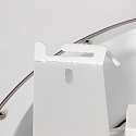 Steinhauer ceiling luminaire RINGLEDE 1 flame IP20, bronze dimmable