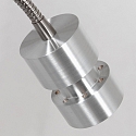 wall luminaire NATASJA with switch, with flex arm GU10 IP20, steel brushed dimmable