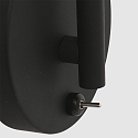 Steinhauer wall luminaire NATASJA with switch, with flex arm GU10 IP20, black matt dimmable