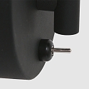 Steinhauer wall luminaire NATASJA with switch, with flex arm GU10 IP20, black matt dimmable