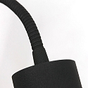 Steinhauer wall luminaire NATASJA with switch, with flex arm GU10 IP20, black matt dimmable