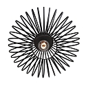 anne light & home Loftlampe DUNBAR 1-flamme, rund E27 IP20, sort mat d�mpbar