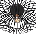 anne light & home Loftlampe DUNBAR 1-flamme, rund E27 IP20, sort mat d�mpbar