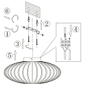 anne light & home Loftlampe DUNBAR 1-flamme, rund E27 IP20, sort mat d�mpbar