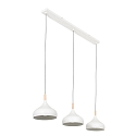 Mexlite Pendel BJORR 3-flammer E27 IP20, hvid mat d�mpbar