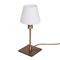 Bordlampe ANCILLA 1-flamme, lang, med skiftefunktion, konisk E14 IP20, b�rstet bronze d�mpbar
