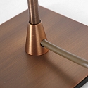 Steinhauer Bordlampe ANCILLA 1-flamme, lang, med skiftefunktion, konisk E14 IP20, b�rstet bronze d�mpbar