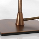 Steinhauer Bordlampe ANCILLA 1-flamme, lang, med skiftefunktion, konisk E14 IP20, b�rstet bronze d�mpbar