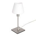 Bordlampe ANCILLA 1-flamme, lang, med skiftefunktion, konisk E14 IP20, st�l b�rstet d�mpbar