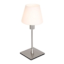 Steinhauer Bordlampe ANCILLA 1-flamme, lang, med skiftefunktion, konisk E14 IP20, st�l b�rstet d�mpbar