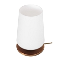Steinhauer Bordlampe ANCILLA 1-flamme, kort, med skiftefunktion, konisk E27 IP20, b�rstet bronze d�mpbar