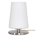 Bordlampe ANCILLA 1-flamme, kort, med skiftefunktion, konisk E27 IP20, st�l b�rstet d�mpbar