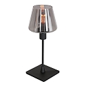 Steinhauer Bordlampe ANCILLA 1-flamme, med skiftefunktion, konisk E14 IP20, sort mat d�mpbar