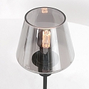 Steinhauer Bordlampe ANCILLA 1-flamme, med skiftefunktion, konisk E14 IP20, sort mat d�mpbar